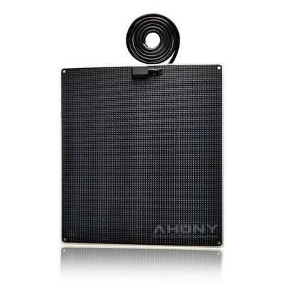 Солнечная энергия Пешеходная 80w полугибкая солнечная панель отключенная от сети Черная контактная солнечная панель