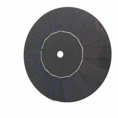 Хорошая цена. 2.1w 350mA 6V Круглое пользовательское солнечное панель черное стекловолокно онлайн