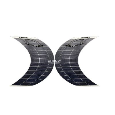 Хорошая цена. 100w HJT Солнечная панель полугибкая отключена от сети для RV лодки кемперы палатки крыша онлайн