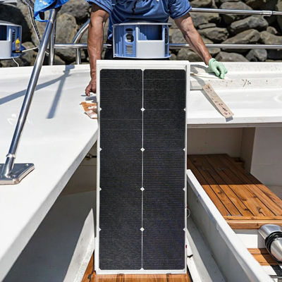 Белые или черные ходовые полужесткие солнечные батареи настраиваемые для строительства судов верфи солярная крыша напольная плитка ODM OEM